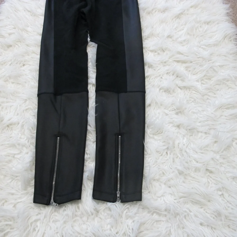 Express Leather staple date night Leggings Women's Size Small black EUC - Picture 5 of 5